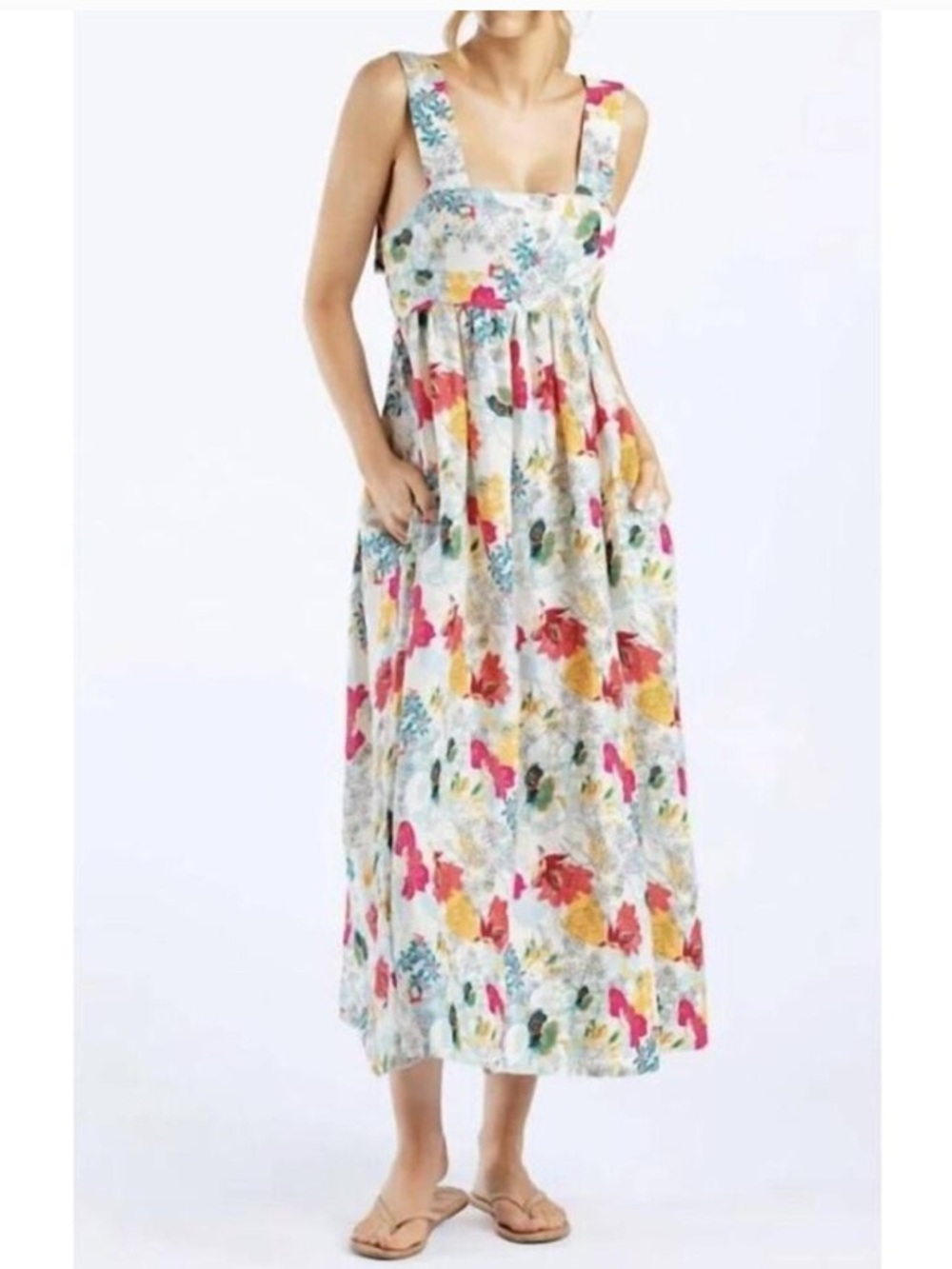 Urban Outfitters
Positano Tie-Shoulder Midi Dress | multicolor | XS